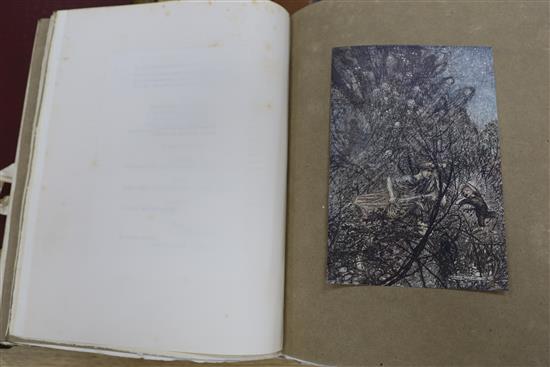 Shakespeare, William - A Midsummer-Nights Dream, illustrated by Arthur Rackham, qto, vellum gilt, with